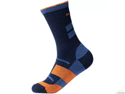 Носки треккинговые Kailas Mid-cut Trekking Wool Socks Men's - Dark Blue - фото