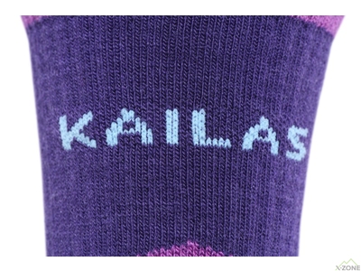 Шкарпетки трекінгові Kailas Mid Cut Wool Trekking Socks Women's - Purple - фото