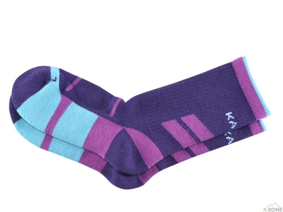 Шкарпетки трекінгові Kailas Mid Cut Wool Trekking Socks Women's - Purple - фото