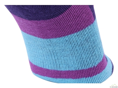 Шкарпетки трекінгові Kailas Mid Cut Wool Trekking Socks Women's - Purple - фото