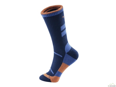 Шкарпетки трекінгові Kailas Mid cut Trekking Wool Socks Men's - Dark Blue - фото