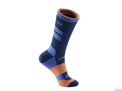 Шкарпетки трекінгові Kailas Mid cut Trekking Wool Socks Men's - Dark Blue - фото