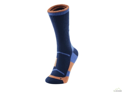 Шкарпетки трекінгові Kailas Mid cut Trekking Wool Socks Men's - Dark Blue - фото