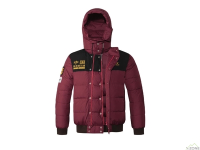 Куртка пухова Kailas 1975 Retro Qomolangma Patchwork Down Jacket Unisex - Black/Qomolangma Red - фото