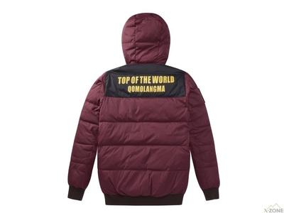 Куртка пуховая Kailas 1975 Retro Qomolangma Patchwork Down Jacket Unisex - Black/Qomolangma Red - фото