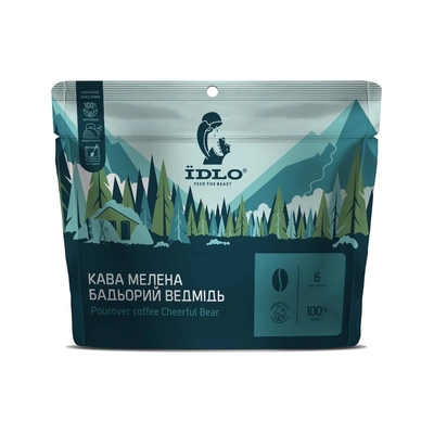 Кофе молотый Жвавакава - Бодрый медведь ЇDLO 6в1 - фото