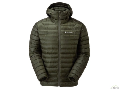 Кофта пухова Montane Men's Anti-Freeze Packable Hooded Down Jacket, Oak Green - фото