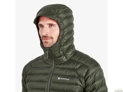 Кофта пухова Montane Men's Anti-Freeze Packable Hooded Down Jacket, Oak Green - фото