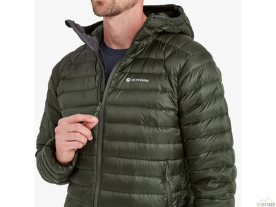 Кофта пухова Montane Men's Anti-Freeze Packable Hooded Down Jacket, Oak Green - фото