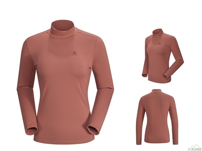 Комплект термобілизни жіночої Kailas Fleece Stand Collar Insulated Baselayer Set Women's - Red Birch - фото