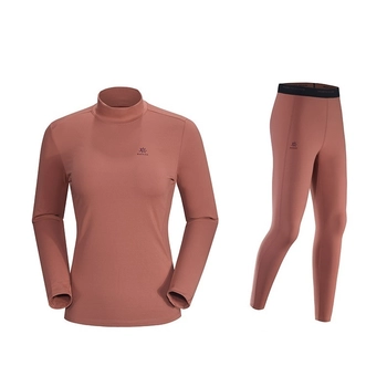 Комплект женского термобелья Kailas Fleece Stand Collar Insulated Baselayer Set Women's - Red Birch - фото