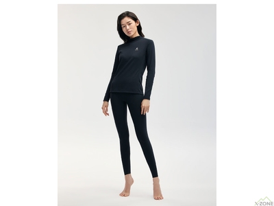 Комплект женского термобелья Kailas Fleece Stand Collar Insulated Baselayer Set Women's - Black - фото