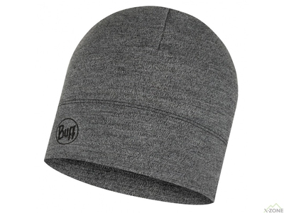 Шапка Buff Midweight Merino Wool Hat, light melange grey (BU 118007.933.10.00) - фото