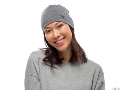 Шапка Buff Midweight Merino Wool Hat, light melange grey (BU 118007.933.10.00) - фото