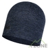 Шапка Buff Midweight Merino Wool Hat, night blue melange (BU 118007.779.10.00) - фото