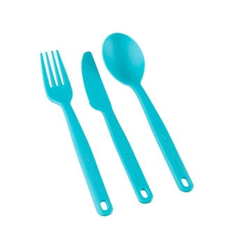 Набор ложка, вилка, нож Sea to Summit Camp Cutlery Set, Pacific Blue (STS ACUTLPB) - фото