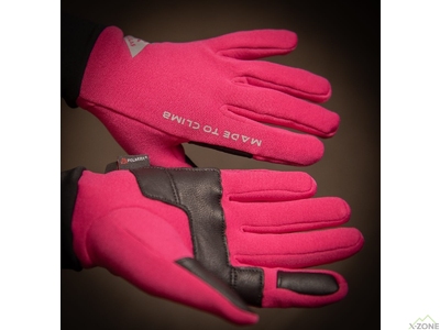 Рукавички флісові Kailas Polartec Stretchy Fleece Gloves Women's, Azalea Red - фото