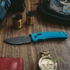 Нож складной SOG Flash AT, Civic Cyan MK3//Partially Serrated (SOG 11-18-04-57) - фото