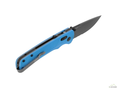 Нож складной SOG Flash AT, Civic Cyan MK3//Partially Serrated (SOG 11-18-04-57) - фото