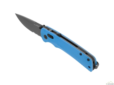 Розкладний ніж SOG Flash AT, Civic Cyan MK3//Partially Serrated (SOG 11-18-04-57) - фото