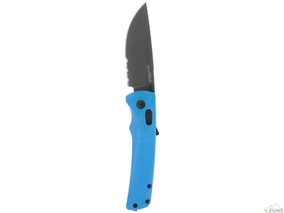 Розкладний ніж SOG Flash AT, Civic Cyan MK3//Partially Serrated (SOG 11-18-04-57) - фото