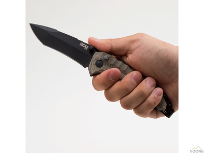 Складной нож SOG Kiku Assisted, S35VN, Black (SOG KU 3004) - фото