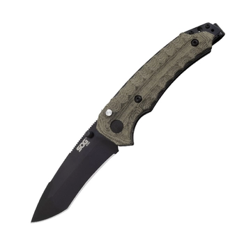 Розкладний ніж SOG Kiku Assisted, S35VN, Black (SOG KU-3004) - фото