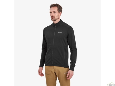 Кофта флісова Montane Men's Protium Fleece Jacket, Black - фото