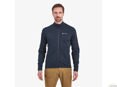 Кофта флисовая Montane Men's Protium Fleece Jacket, Eclipse Blue - фото