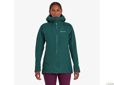 Куртка Montane Women's Phase Waterproof Jacket, Dark Wakame Green - фото