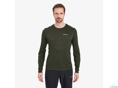 Футболка Montane Men's Dart Long Sleeve T-Shirt, Oak Green - фото