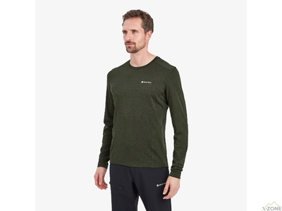 Футболка Montane Men's Dart Long Sleeve T-Shirt, Oak Green - фото