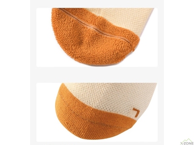 Термошкарпетки Kailas Mid Cut Lightweight Trekking Socks Unisex, Light Beige - фото