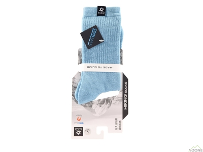 Термошкарпетки Kailas Mid Cut Lightweight Trekking Socks Unisex, Sea Blue - фото