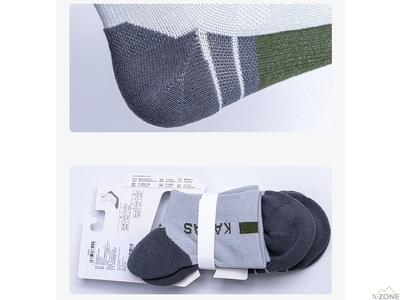 Носки для трекинга Kailas Low-cut Trekking Socks Men's (2 пары), Black - фото