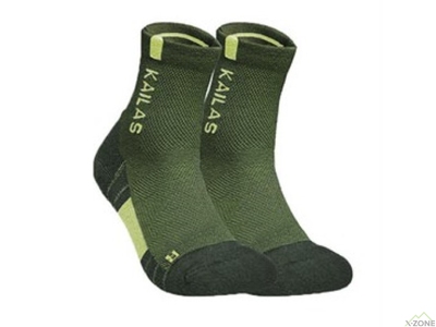 Шкарпетки для трекінга Kailas Low-cut Trekking Socks Men's (2 пари), Moss Green - фото