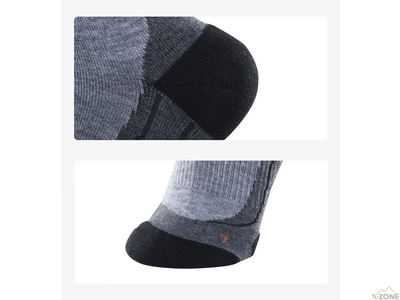 Шкарпетки трекінгові Kailas Woolen Hiking Socks Unisex, Dark Gray - фото