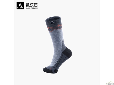 Носки для трекинга Kailas Woolen Hiking Socks Unisex, Dark Gray - фото