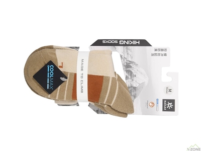 Носки для трекинга Kailas Low-cut Trekking Socks Women’s (2 пары), Light Beige - фото