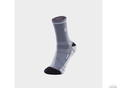 Шкарпетки бігові Kailas Mid-cut Trail Running Socks Men's, Rock Gray - фото