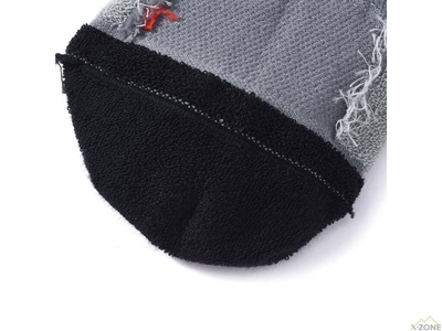 Шкарпетки бігові Kailas Mid-cut Trail Running Socks Men's, Rock Gray - фото