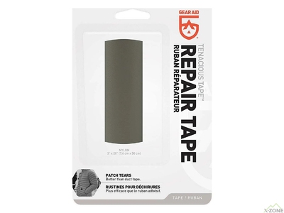 Ремонтна стрічка Gear Aid by McNett Tenacious Repair Tape Green Nylon 7.6 cm x 50 cm - фото