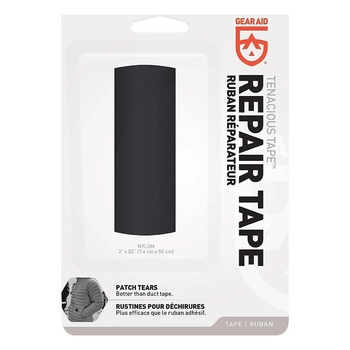 Ремонтна стрічка Gear Aid by McNett Tenacious Repair Tape Black Nylon 7.6 cm x 50 cm - фото