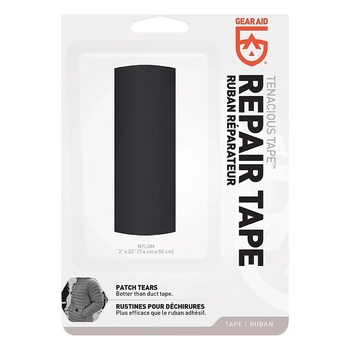 Ремонтная лента Gear Aid by McNett Tenacious Repair Tape Black Nylon 7.6 cm x 50 cm - фото