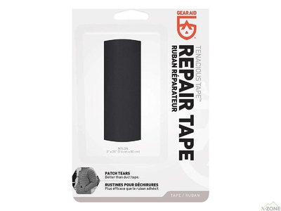 Ремонтная лента Gear Aid by McNett Tenacious Repair Tape Black Nylon 7.6 cm x 50 cm - фото