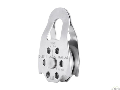 Двойной блок-ролик Kailas Effy Steel Rescue Large Pulley, Silver (EP103D) - фото