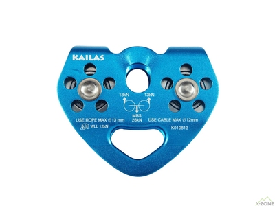 Двойной блок-ролик Kailas Trolley Double Pulley, Sky blue (KE600004) - фото