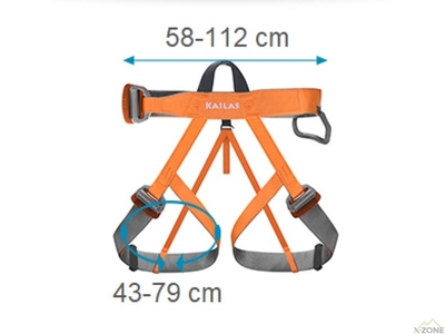 Страхувальна система Kailas Top GF Acme Climbing Harness, Black (EH101B) - фото