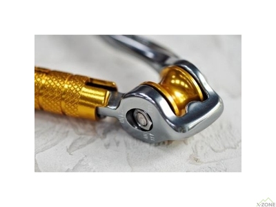 Карабин Kailas Rota Triple-lock Pulley Carabiner, Iron Gray (EC202B) - фото