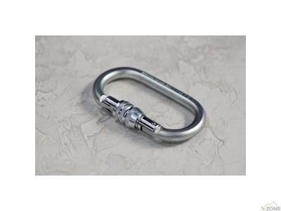 Карабін Kailas Oval Screw Gate Steel Carabiner, Silver (EC102) - фото